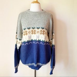 Vintage Made in Italy Wool Blend Oversized Sweater
